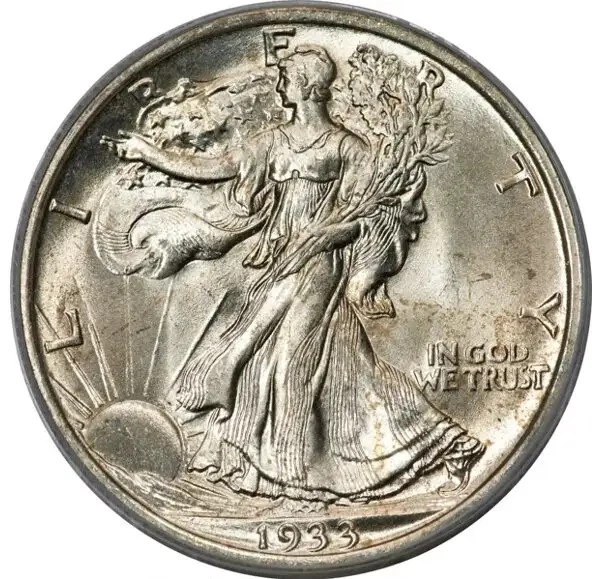 1933-S Walking Liberty Half Dollar PCGS MS66 Series Holder