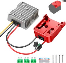 18V to 12V Step Down Converter for Milwaukee M18 Battery, 240W DC 12V Voltage Re