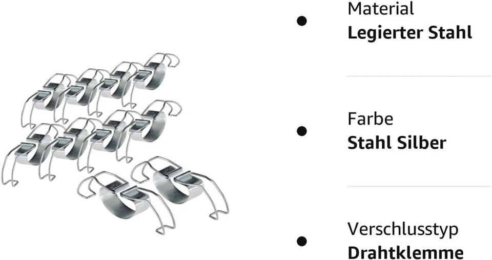 Universalbügel Weckklammer für Einkoch Glas Einweckglas Weckglas Bügel 10 Stck. - Bild 2 von 4