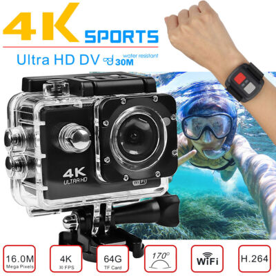 HD 4K Action Kamera WiFi Sports Camera Unterwasser Kamera Outdoor Mini Camcorder