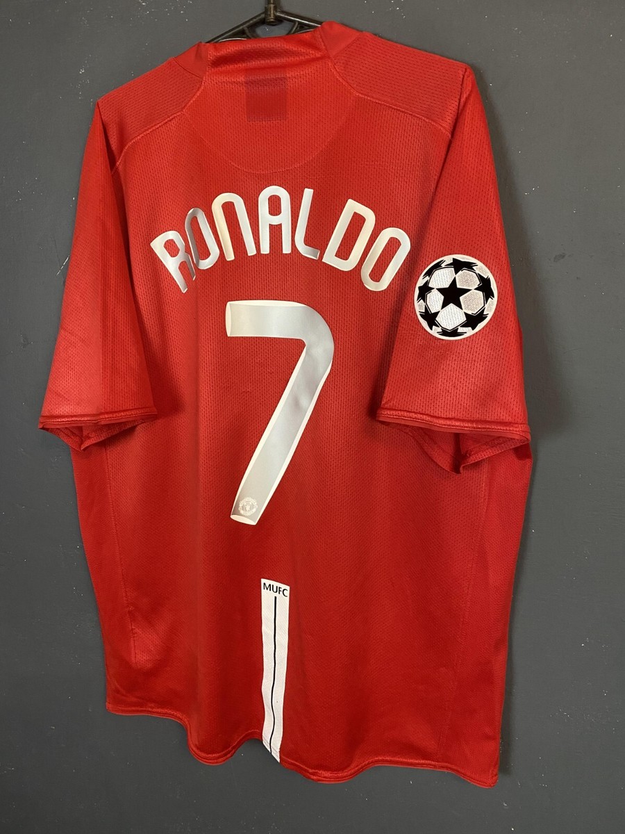 Maillot Domicile Manchester United 2007-2008 - Nike Taille M - Occasion, Bon état Général