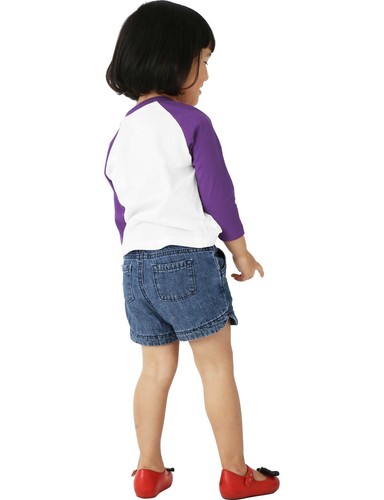 Infant Baseball Raglan T-Shirts 3/4 Sleeve Jersey Tee Boys Girls Baby Preschool - Picture 41 of 72