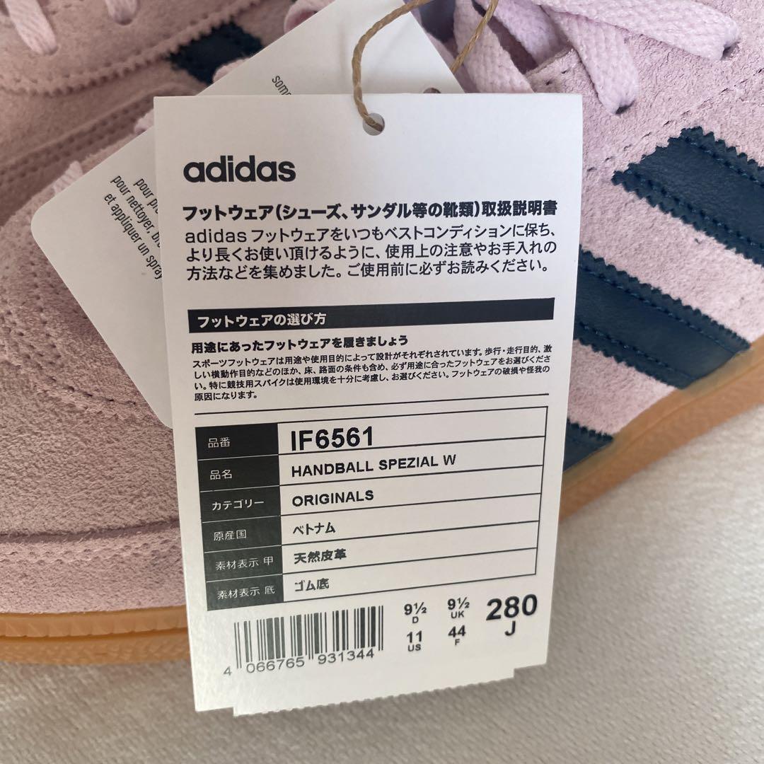 [Adidas] ★ 大人気 ★ Women's Handball Spezial IF6561 Adidas Women's Handball Spezial Suede Shoes 'Clear Pink