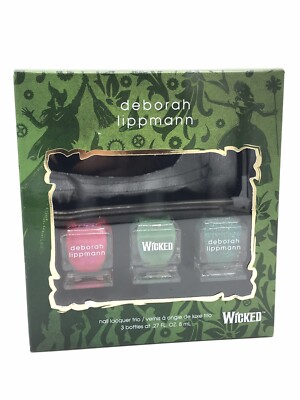 DEBORAH LIPPMANN Wicked Lacquer Trio Wizard of Oz 3pc Set New In Box