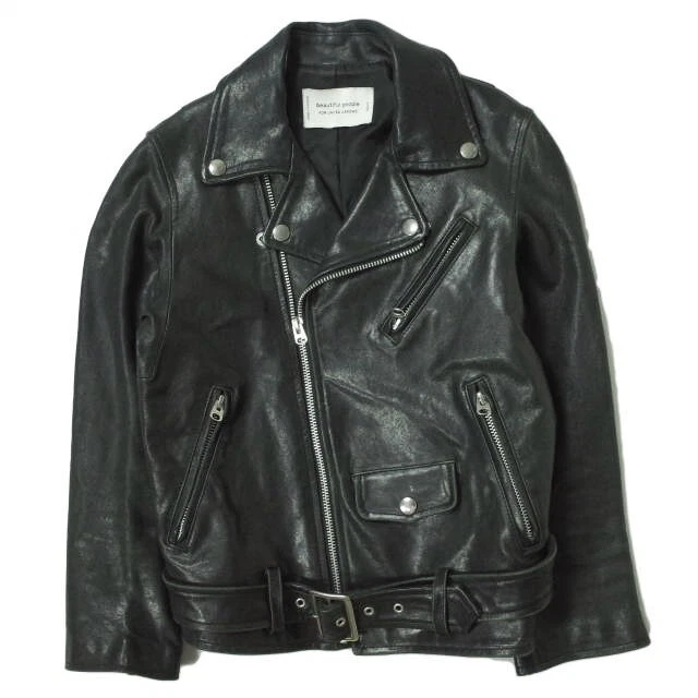 beautiful people x UNITED ARROWS Sheep leather double riders