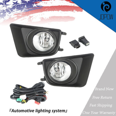 Fog Lights Bumper Lamps For Toyota Tacoma 2012-2015 Clear Lens Pair