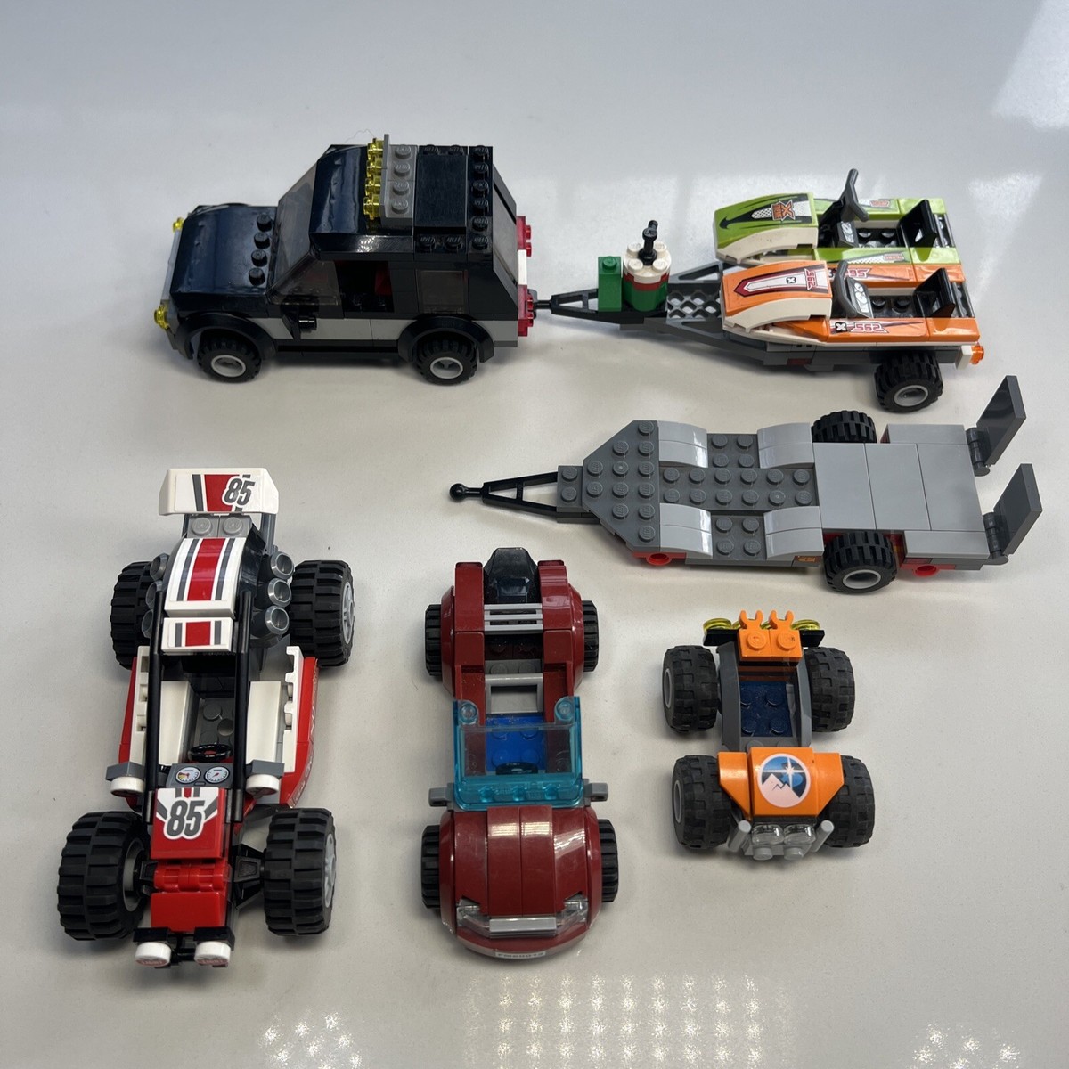 LEGO VEHICLES Set LOT Transportation Watercraft Cars Trailer Dune