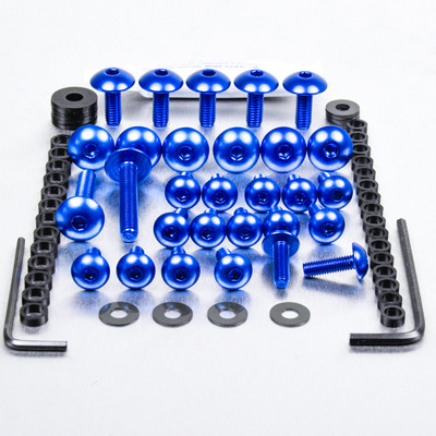 Aluminum Fairing Screw Kit ZX-12R NINJA 00-06 Blue | eBay