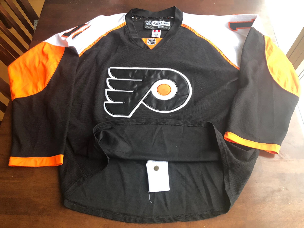 Authentic Philadelphia Flyers CCM Mike Richards Hockey Jersey 50 W/Fight  Strap