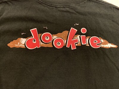 VINTAGE 1994 Green Day dookie T-shirt green heavyweight