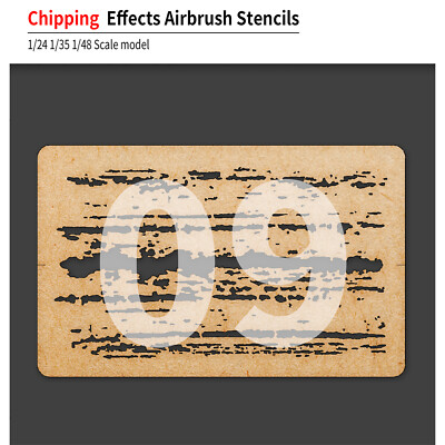 LIANG-0009 Chipping Effects Airbrush Stencil Tool für 1/24 1/35 1/48 Scale Model