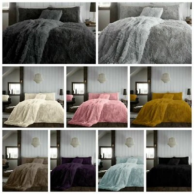 GAVENO CAVAILIA Juego de fundas de edredón de peluche KING abrazo y abrazo o tiros esponjoso suave cálido conjunto acogedor