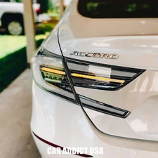 OEM+ LED Tail Lights for 2018-2022 Honda Accord Sedan Smoked Chrome Housing Pair