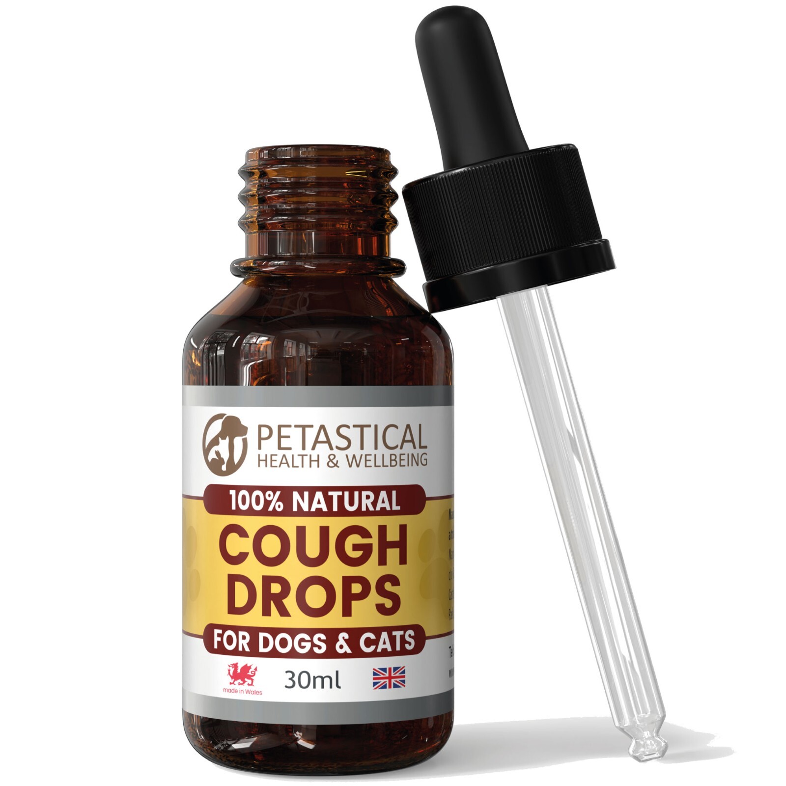Petastical Dog Cough Medicine Liquid for Kennel Cough Treatment & Dry Cough 30ml