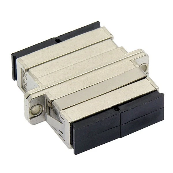 6x SC-SC Connector Fiber Optic Multimode Duplex Coupler Coupling Adapter Metal - Image 2 of 2