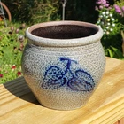 Red Wing Pottery Mini Elephant Ear Crock Miniature Salt Glaze Stoneware 2005