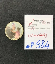 AAFES POGS, 5th Series/Printing,1 POGS, 10¢, #P984, FAIR