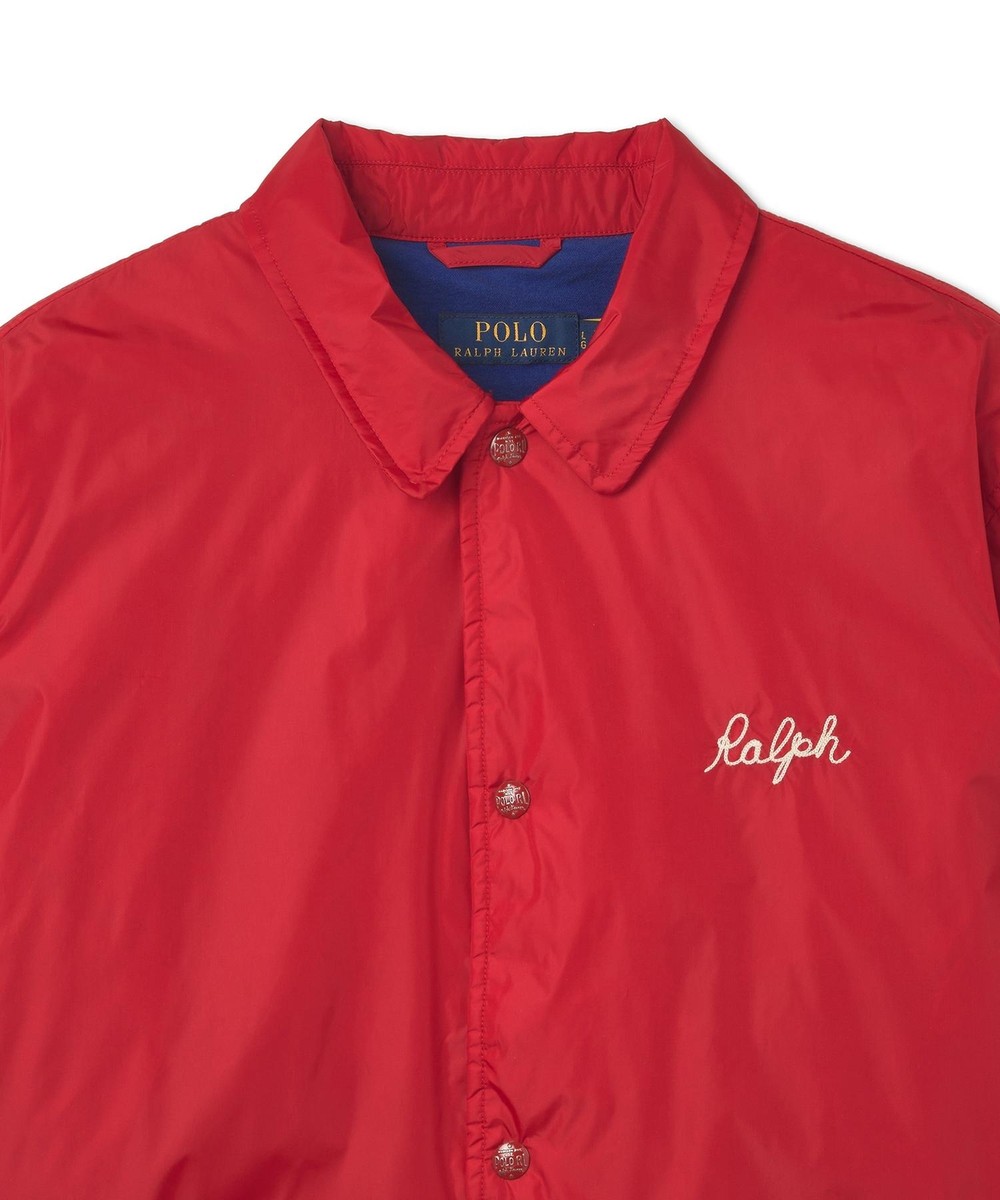 Genuine Polo Ralph Lauren Water-repellent coach jacket - red | eBay