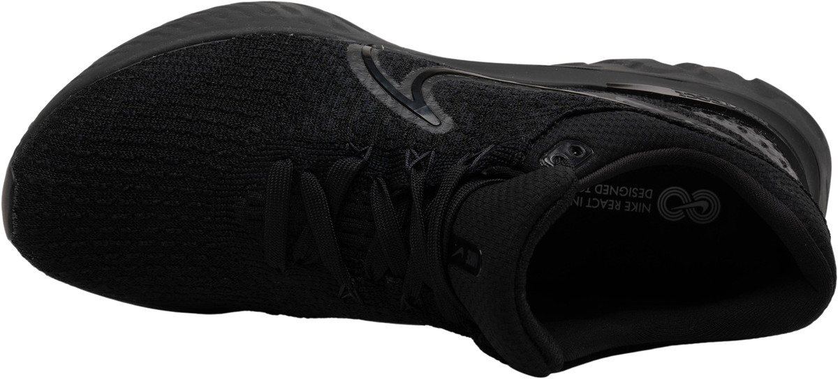 Nike React Infinity Run Flyknit 3 Men\'s Size 9 Triple Black Running Shoes CT2357 Nike React Infinity Run Flyknit 3 Triple Black Men main image 3