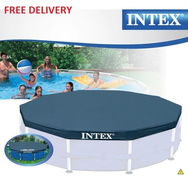 INTEX Steel Framed Pool COVER 10ft ROUND SWIMMING POOL PADDLING