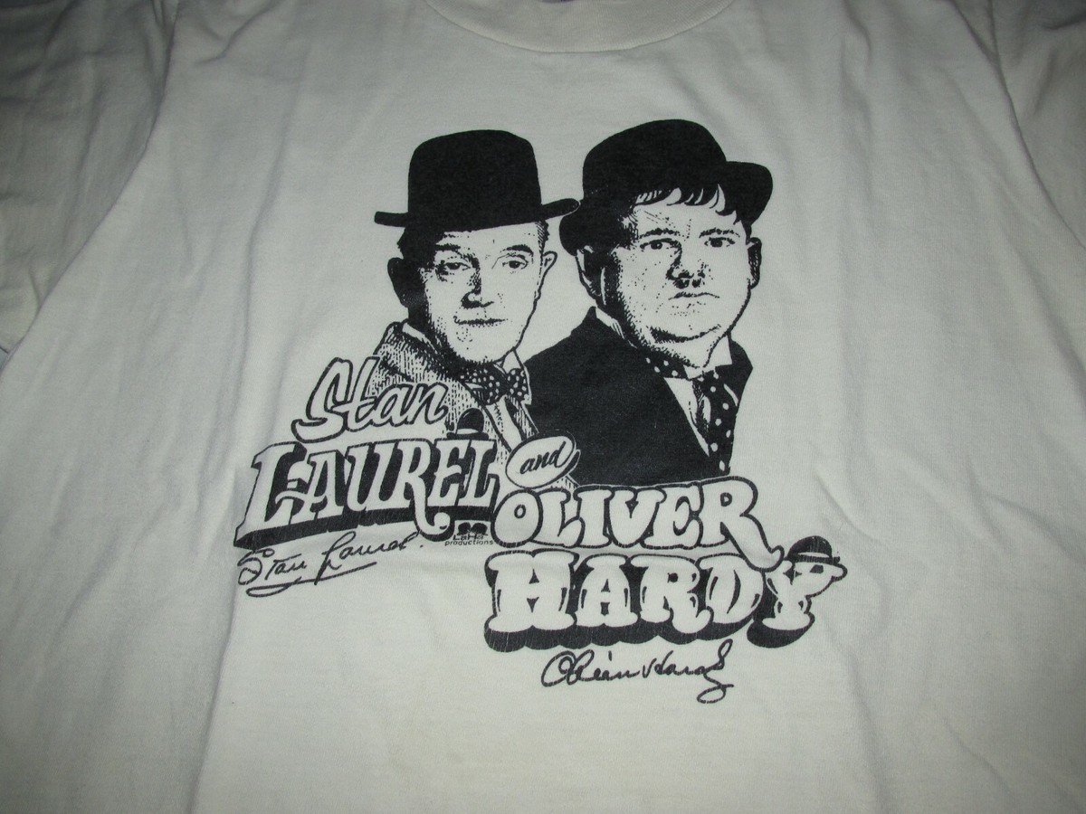Vintage Stan Laurel And Oliver Hardy Comedy Duo Power T T Shirt