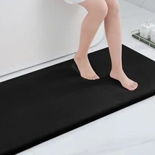 Memory Foam Bath Mat 47" x 24" Extra Soft Absorbent Bathroom Rugs Non Slip Ba...