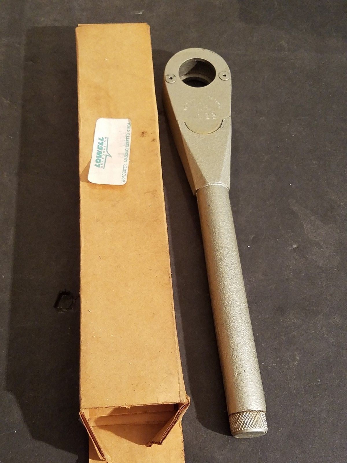 NEW IN BOX Lowell Corp. No. 22 3/8" Drive Ratchet Wrench USA Worcester