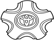 42603-60671 Toyota Ornament sub-assy, wheel hub(for front) 4260360671, New Genui
