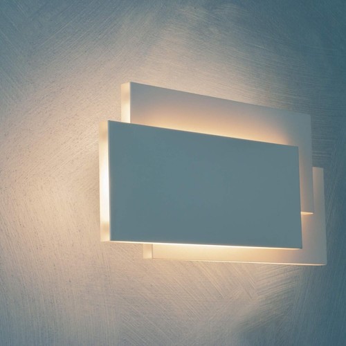 Applique LED Luce Da Parete Rettangoli In Vetro CCT3 12W Decorativo Moderno - Foto 2 di 12