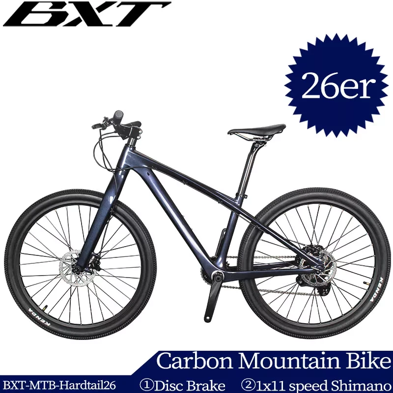 BXT 26er Komplettes Berg Fahrrad Hardtail MTB 1x11 Gang Scheibenbremse T1000 - Bild 2 von 4