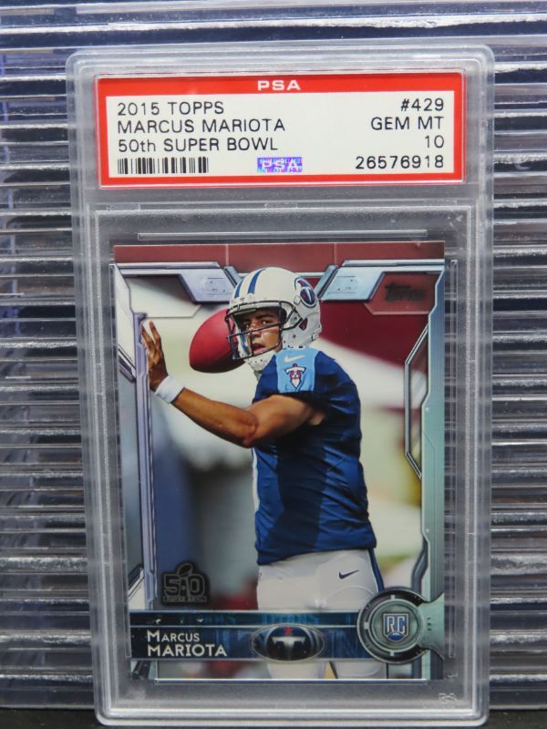 Marcus Mariota Topps 50th Super Bowl #429 Base