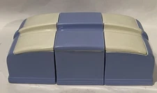 Vintage The Hall China Co 6 Piece Coldspot Refrigerator Dishes & Lids Mint!