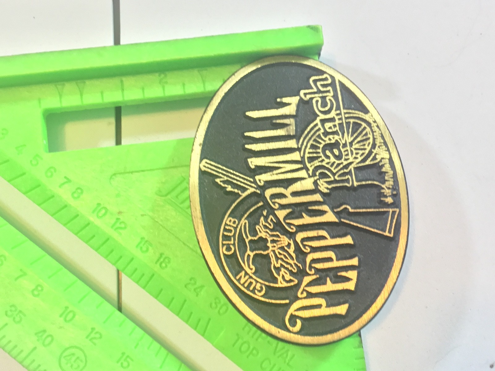 peppermill ranch gun club dynabuckle solid brass… Gem