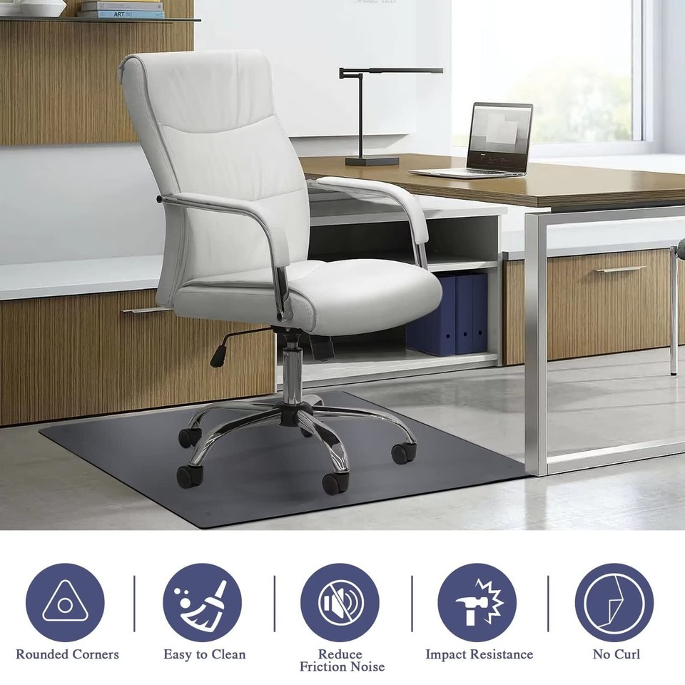Tempered Glass Chair Mat Desk Chair Mat for Carpeted Floors Office