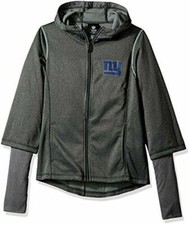 Outerstuff NFL New York Giants Girls Equinox Layered Funnel Neck Jacket M 10/12