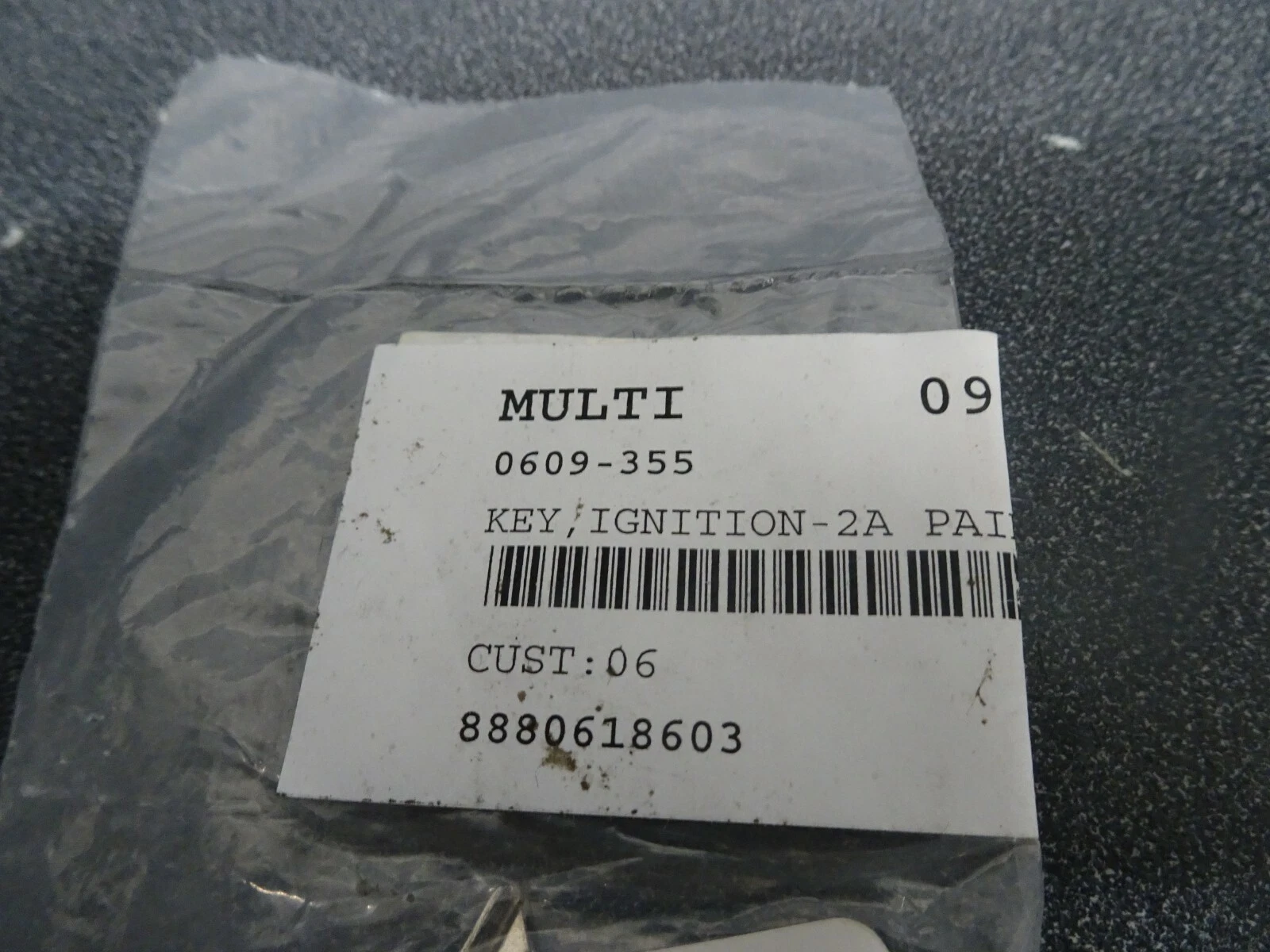 NOS OEM Arctic Cat Ignition KeyS PAIR (2A) #0609-355
