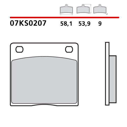 Paire Plaquette de Frein Arrière BREMBO Kawasaki Z MK2 1000 79> - Photo 1/9