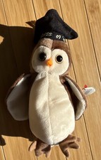 Vintage TY Beanie Baby Wise the Owl Class of "1998" Graduation With Tags