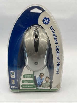 NEW GE WIRELESS OPTICAL MOUSE 97990 FOR PC ERGONOMIC DESIGN- FACTORY SEALED