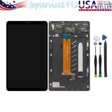 Black For Samsung Galaxy Tab A7 Lite SM-T220NZ LCD Touch Screen Digitizer Frame