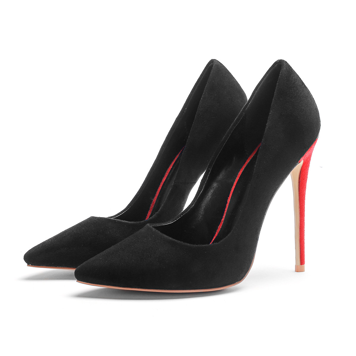 Zapatos Stiletto Para Mujer Sexy Tacón Alto en Punta De Tela De Gamuza Bombas de nosotros tamaño 3 De 12 b9e890 Zapatos Stiletto Para Mujer Sexy Tacón Alto en Punta De Tela De Gamuza Bombas de nosotros tamaño 3 De 12 b9e890