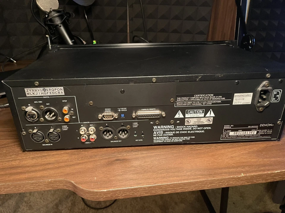 Mini Grabadora de Disco Profesional Denon DN-M1050R Necesita Mecanismos de Carga Reparación Foto 2 de 2