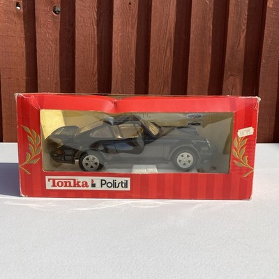 TONKA POLISTIL CLASSIC - PORSCHE 911 TURBO TG SCHWARZ VERPACKT Maßstab 1:16