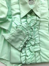 Boy's Vintage Austin Powers Ruffle Tuxedo Shirt - Mint - Multi Sizes