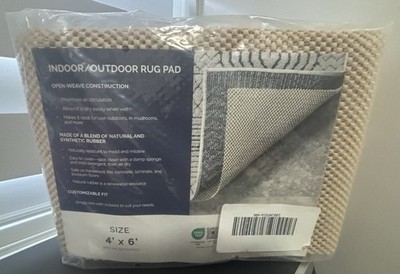 Indoor/outdoor Rug Pad, 4 x6  (122 cm x 183 cm)