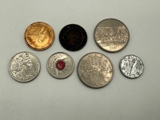 Canadian Coin Lot - 1975 & 1982 Dollars, 2006 Lucky Loonie, 1944 Victory Nickel