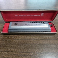 Hohner Professional 2016 CBH Chromatic Harmonica - Original Case Worn