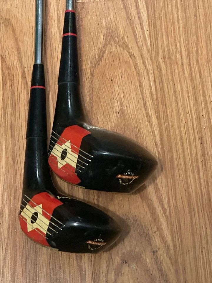 LEFT HANDED VINTAGE RAM Bob Rosburg Star Flite 1 and 3 wood (set of 2) steel - Image 4 of 4