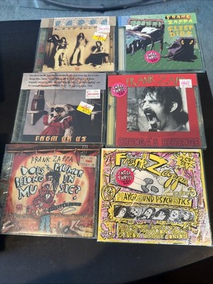 FRANK ZAPPA CD LOT (6) New/ Sealed Zoot Allures/ Sleep Dirt/Them Or Us/More...