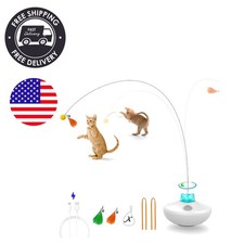 Interactive Cat Teaser Tumbler - Rechargeable  Lightweight for Fun Play